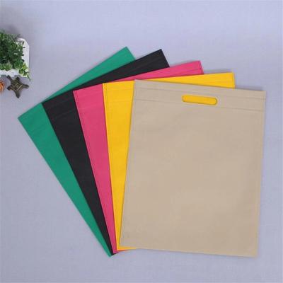 China Eco-friendly Wholesale Eco friendly custom logo advertising non-woven bag nonwoven U Cut bag non woven Die Cut shopping Bag with logos for sale