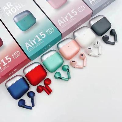 China New Arrival Design In-ear Air A15 15 Pro 4 Sports Colorful Handsfree Headset 4th BT 5.0 Pro5s Wireless Earphone With Charging Case for sale