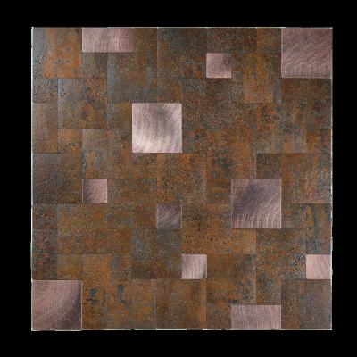 China Rusty Parquet Slate PVC Peel And Stick Wall Slabs For Kitchen Backsplash for sale