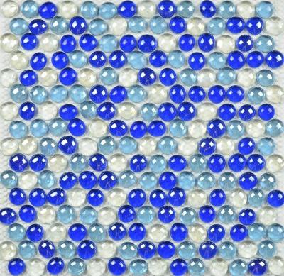 China Decorative Glass Beads Glass Beads Multi Colored Pebble Glass Mosaic Tiles Flooring for sale