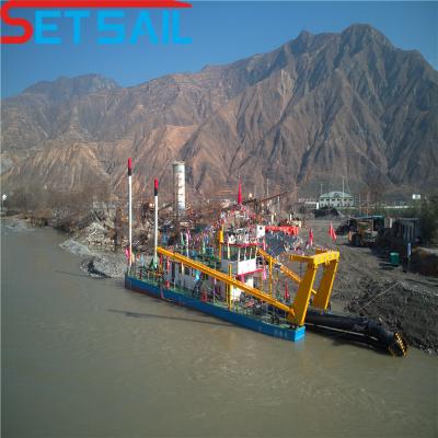 China Hydraulic Mud Pump Suction Dredger with Cutter Head and 50-100 Cyclone Type Cutter Teeth for sale