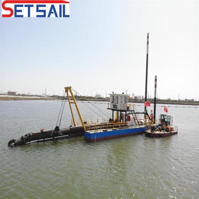 China Equipo de dragado de bomba submarina de aspiración, bomba de arena y buque de dragado con cabeza de cortador en venta