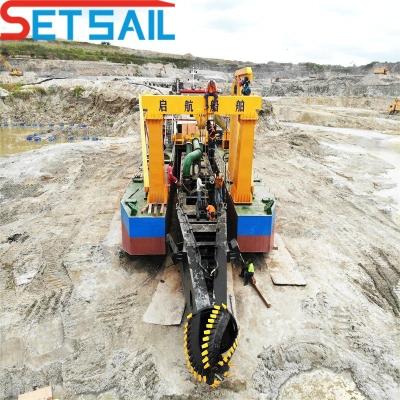 China Weichai Diesel Engine 6 Inch Cutter Suction Sand Dredger para mineração de areia pesada à venda