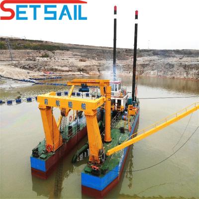 China Dredger de areia de sucção de 6 polegadas com capacidade sólida de 90 m3 à venda