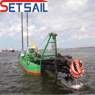 China 6 Inch Cutter Suction Dredger for Mud Total Height of 1.26meter Water Flow of 450m3 for sale