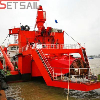 China Total Weight 28-1000t Hydraulic Motor Cutter Suction Dredging Ship with Underwater Pump for sale