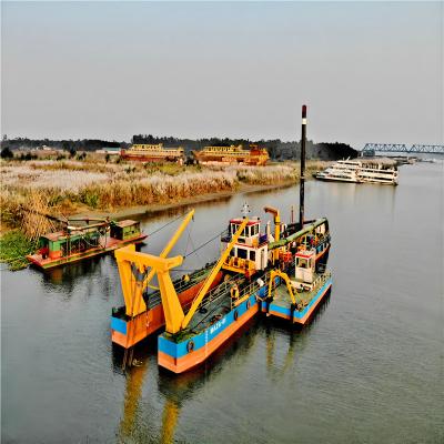 China Customizable Diesel Engine Cutter Suction Sand Dredging Boat with Underwater Pump for sale