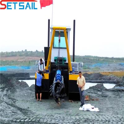 China 250-500ND Sand Pump Size Full Automatic Diesel Engine 22 Inch Cutter Suction Dredger for sale