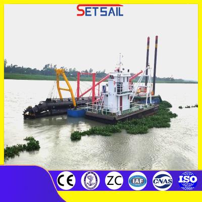 China Hydraulische Sanddredge mit Wasserpumpe 720kw Hilfsmotor Leistung 43 Meter Gesamtlänge zu verkaufen