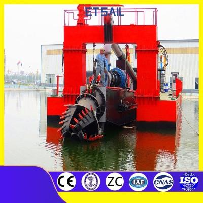 China Set Sail Water Hyacinth Harvester Hydraulic Dredger with and 40-60 Pieces Cutter Teeth for sale