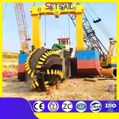 China Ladder Shape Square or Round Shape Cutter Suction Set Sail CCS Mining Equipment Dredger for sale