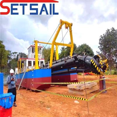 China 180000.000kg Package Gross Weight Diesel Engine 18 Inch Cutter Suction Dredger for Sand for sale