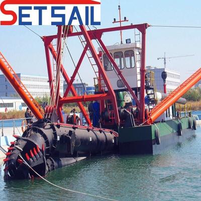 China 12mm Bottom Steel Plate Thickness 18 Inch Cutter Suction Dredger for River Dredging for sale