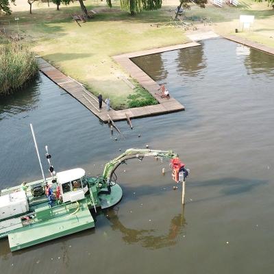 China Hydraulisch betriebener Amphibien-Sandradger für Fluss-Kustomisierte Leistung und Funktion zu verkaufen