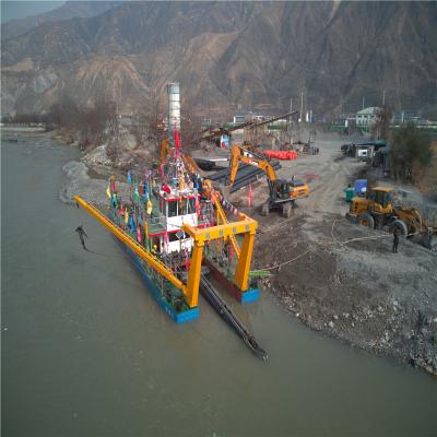 China 2.2m Depth 700 M3 Capacity Cutter Suction River Sand Dredger for Sand Extraction for sale