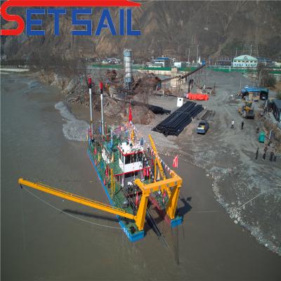 China 18 Inch Self Propelled Cutter Suction Dredger Depth 2.2m 30-Day Money Back Guarantee for sale