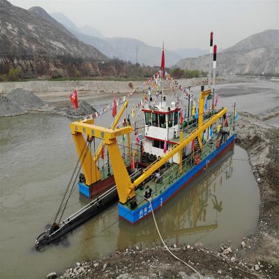 China 20 Inch River Sand Pump Cutter Jet Suction Dredger met 50kw Generator Set Spanning Te koop