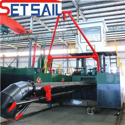 China Set Sail Jet Suction Sand Dredging Ship voor riviermodder 27m-39m Totaal lengte Te koop