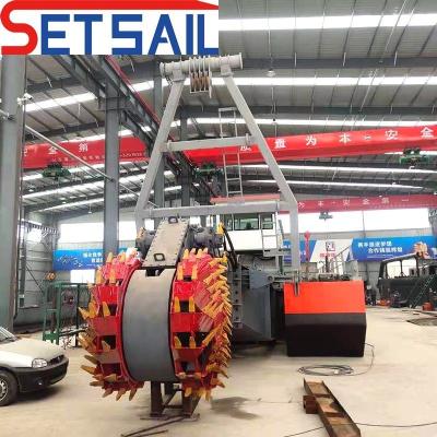 China Dieselmotor Rivier zandpomp wiel emmer bagger voor klei totale breedte 5,2m-12m Te koop