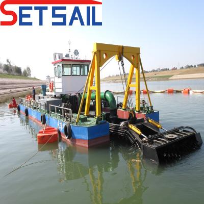 China Side Plate Thickness 6mm-20mm Customization Trailing Hopper Diesel Engine Sand Dredger for sale