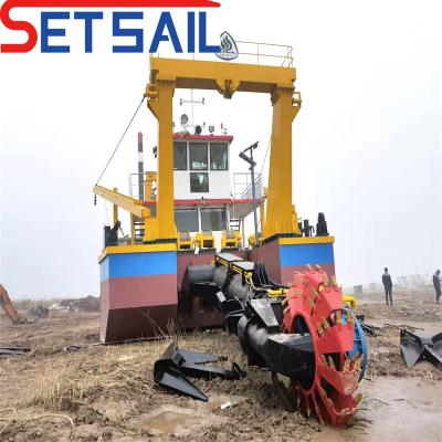 China Sandmining Dredger met Bucket Wheel Cutter en 200mm-800mm Afvoerpijp Diameter Te koop