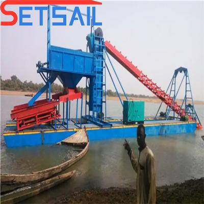 China 120000.000kg Gross Weight Chain Bucket Dredging Gold Ship for Dredging Diamond Needs for sale