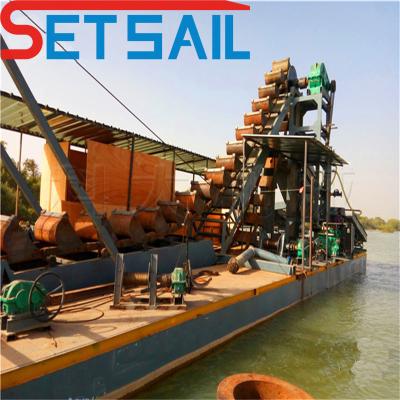 China QHCBD-8 Bucket Chain Mining Dredger for River Diamond Chain Quantity 172PCS-200PCS for sale