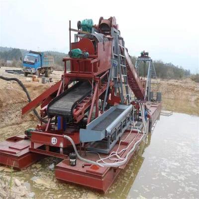 China Advanced Technology Lake Gold and Diamond Mining Dredger with 37kw-200kw Digging Power for sale