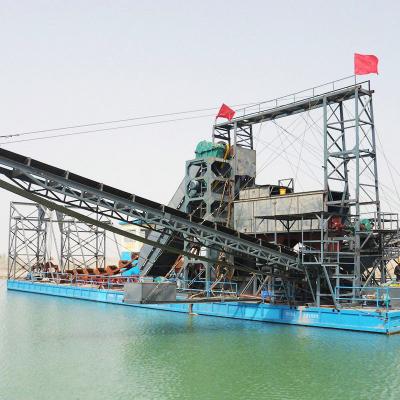 China 37kw-200kw Hauptmotor Kraft Fluss Bergbau Diamanten und Gold Bagger mit Konzentration zu verkaufen