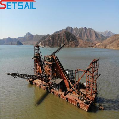 China Generator Sets Chain Bucket Sand Diamond Dredger voor goud en aanvankelijke betalingsopties Te koop