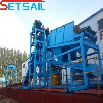 China 4kw X 3-10kw X3 Migration Device Chain Bucket Gold Dredger for Diamond Mining Industry for sale