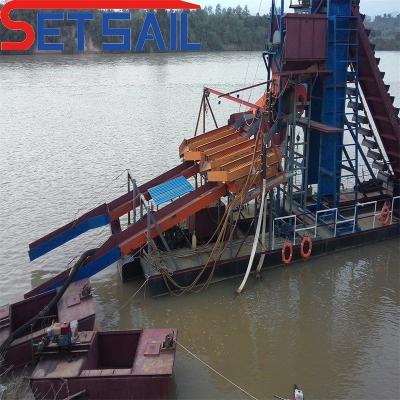 China Bucke Chain Reservoir Sand Diamond Dredge Machinery for River Stone Gecertificeerd ISO CE Te koop