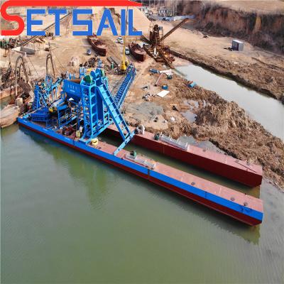 Cina QHSD-27 Motore elettrico azionamento catena secchio di sabbia Gold Dredger per diamanti a prezzi accessibili in vendita