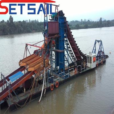 China Chain Bucket Mining Dredger for River Diamond QHMB-10 Estimated Delivery Time for sale