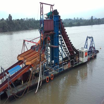 중국 Setsail Chain Bucket River Gold Diamond Dredger for Congo by Professional (세세일 체인 버킷 리버 금 광업 다이아몬드 드레거) 판매용