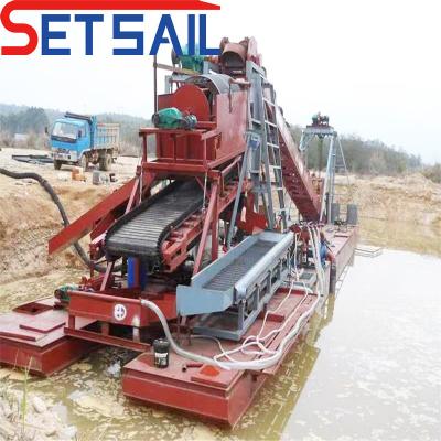 China Alfombra de oro Máquinas de dragado de minería fluvial de alta capacidad con tiempo de entrega estimado en venta