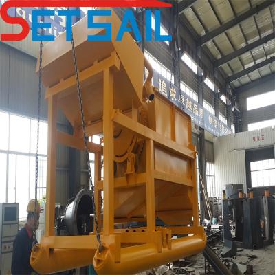 China 100m3-500m3 Capacity Carbon Steel Land Gold Mining Equipment with Diamond Agitation Chute for sale