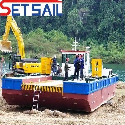 Chine Dredger de transport en acier allié Service d'ancrage Bateau de travail pour la drague à aspiration à découpe à vendre