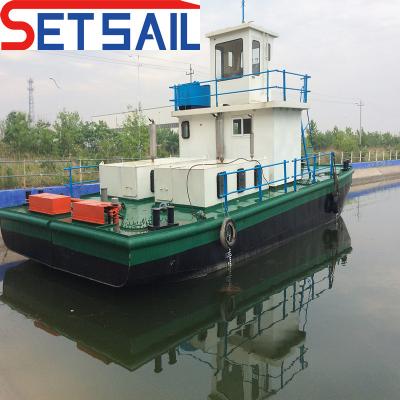 China Doppelpropeller Dieselmotor-Werksboot mit 1,5-5 t Deck-Krehlheber zu verkaufen