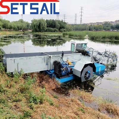 China Seeweed Harvester mit Paddelrad- oder Propellerantrieb und 7,5-50m3 Ladekapazität zu verkaufen