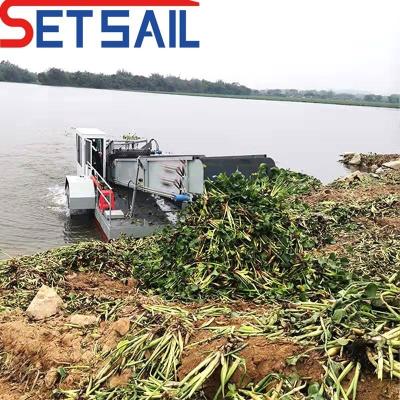 China Individuell gestaltetes Mehrschraub-Amphibien-Flussreinigungsschiff zur Müllentsorgung zu verkaufen