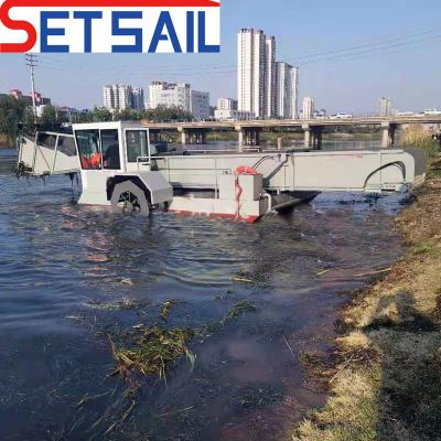 China VS Multifunktioneel waterinstallatie oogster / water afvalskimmer snijbreedte 3m-6m Te koop