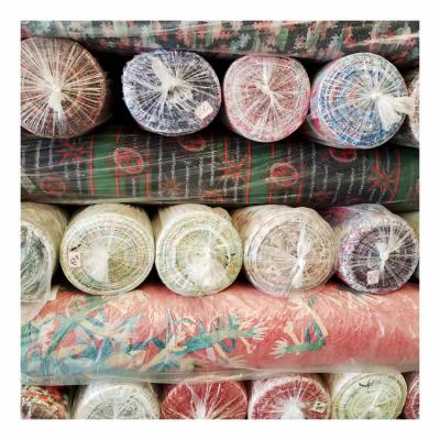 China Hot-selling Moisture-absorbent Woven Linen Cotton Printed Stock Fabric Women's Skirt Stock Fabric for sale