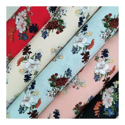 China ONE DIMENSIONAL Wholesale Four Way Polyester Print Fabric Stretch Material For Women Clothing for sale