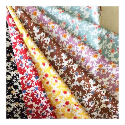 China New Arrival DIMENSIONAL Beautiful Hot Selling Printed Polyester Fabric Stretch Spandex Fabric For Women Dress for sale