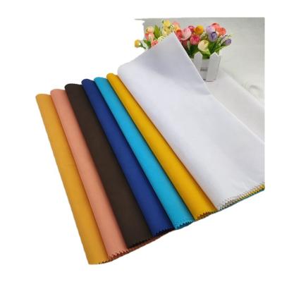 China New fashion hot selling cheap price plain weave fabric 100gsm dyed plain weave new fashion polyester poplin fabric for school uniform for sale