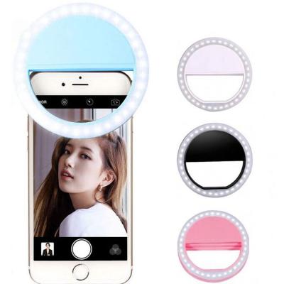 China 2020 RK12 New Product Led Ring Beauty LED Selfie Flash Light Beauty Camera Sufficiency Light For All Mobile Phones for sale