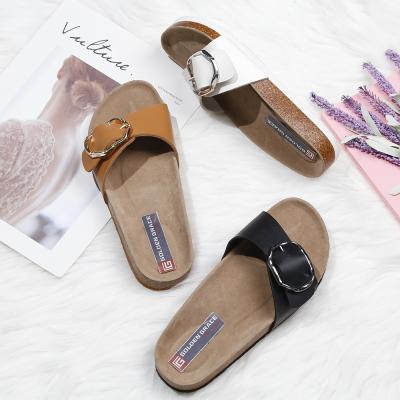 China Professional Factory OEM Comfortable Flat Slippers Anti-slippery Design Women Sandals for sale