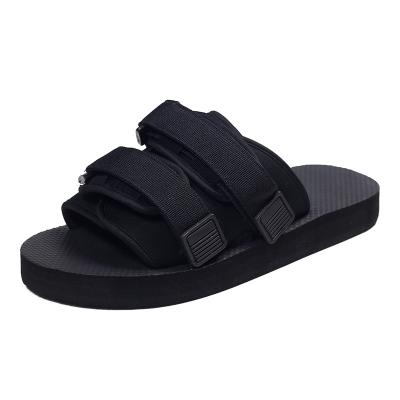 China CUSHIONING Unisex Hot Sales Adjustable Buckle Slippers Casual Breathable Buckle Straps Leisure Slides Sandals Beach Men Walking Sandals for sale