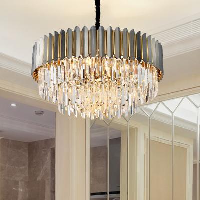 China New Luxury K9 Crystal Ceiling Chandelier For Living Dining Room Kitchen Modern Gold Indoor lighting Decor Pendant Lighting for sale